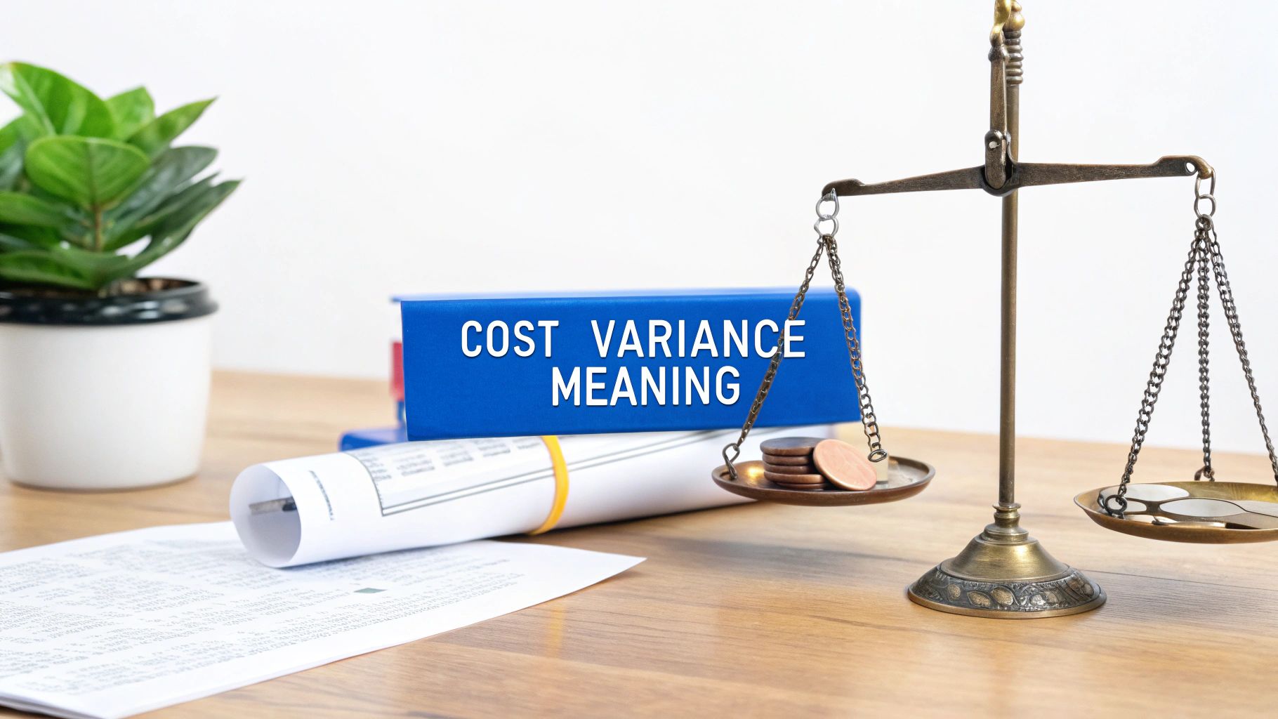 An image showing a laptop with financial charts and graphs, indicating analysis of budget versus actual spending.