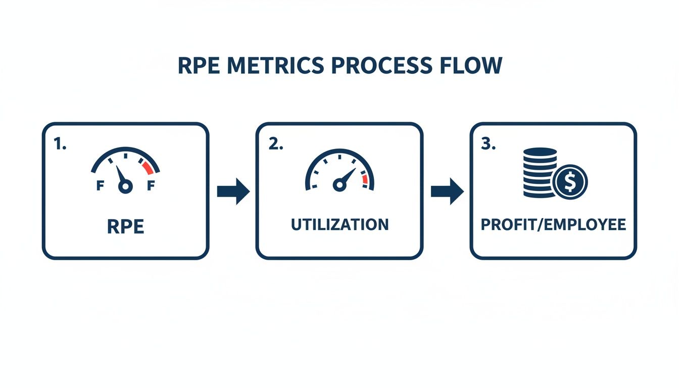 Infographic about revenue per employee