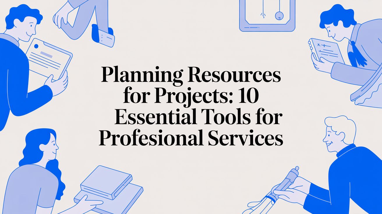 Planning resources for projects: 10 Essential Tools for Professional Services Article Feature Image